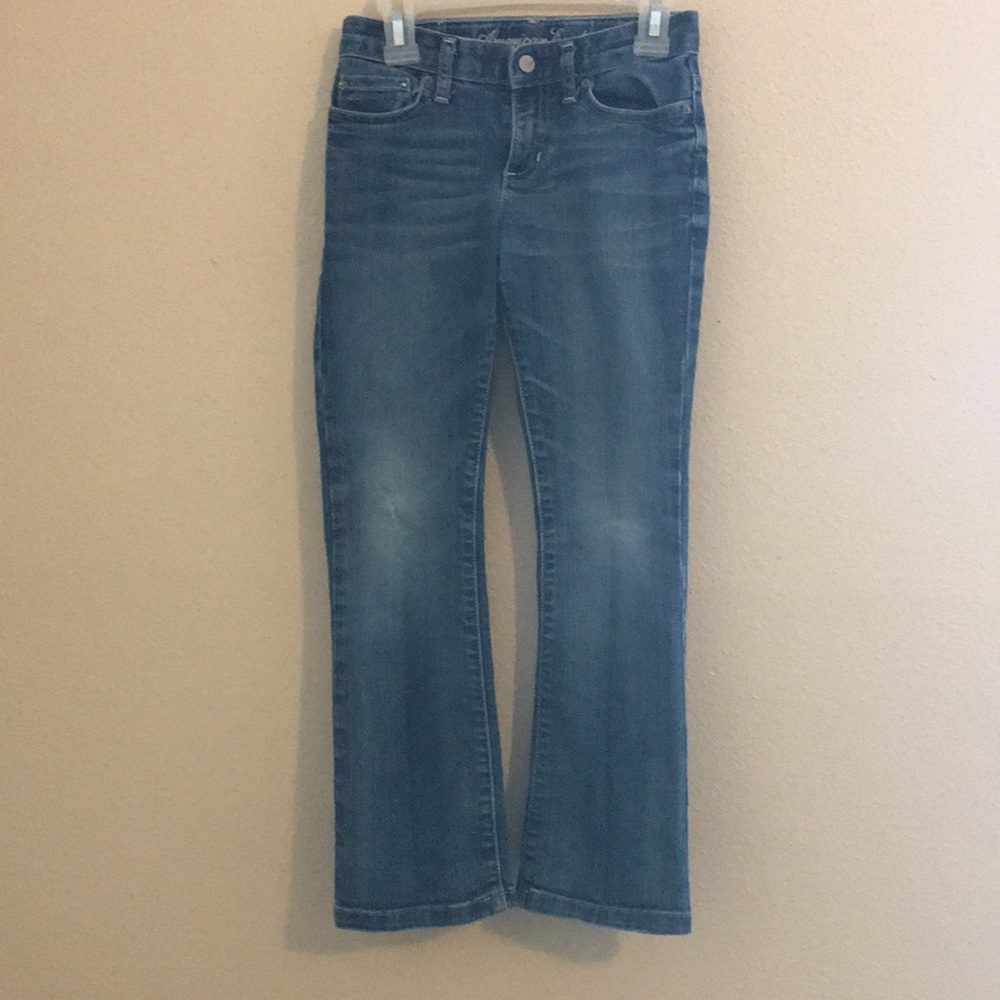 Size 8 kids 77, adjustable waist.